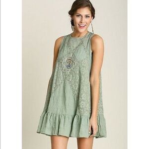 ✨ UMGEE Boho Ombre Stitched Sleeveless Mini Dress✨